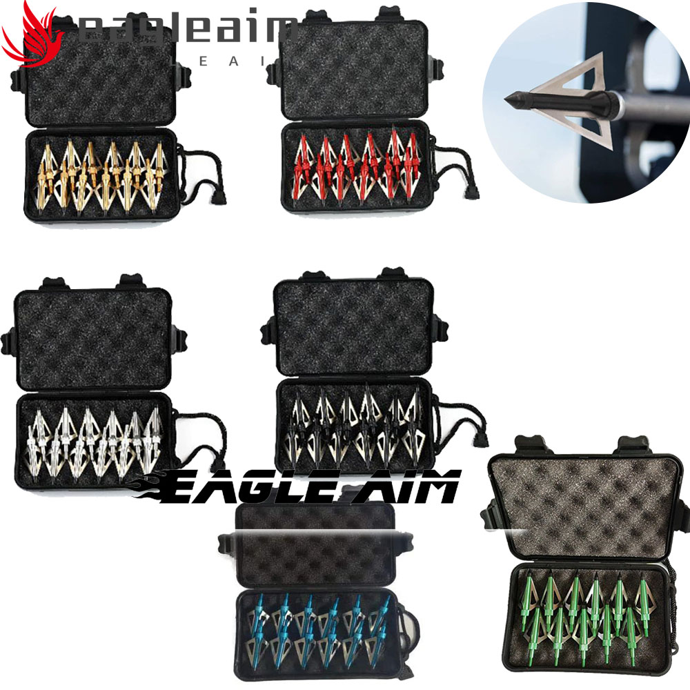 Broadheads 100 Grain 3 Blade Hunting - 12 punte per tiro con l'arco