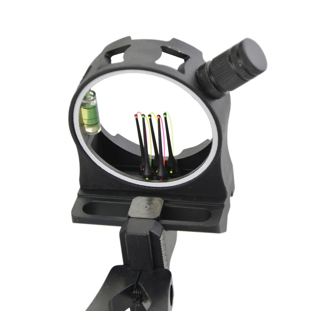 Compound Bow Sight 5 Pin Fiber Optic - Mirino per Arco Compound a 5