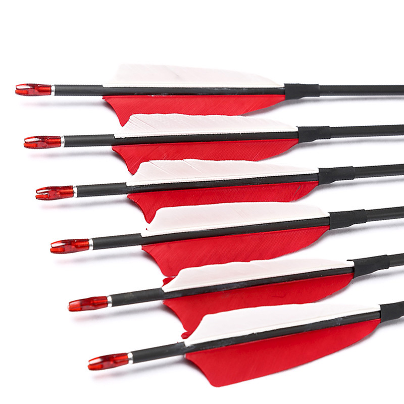 Carbon Arrows 30 Inch Spine 400 500 - Tiro con l'arco frecce in carbonio