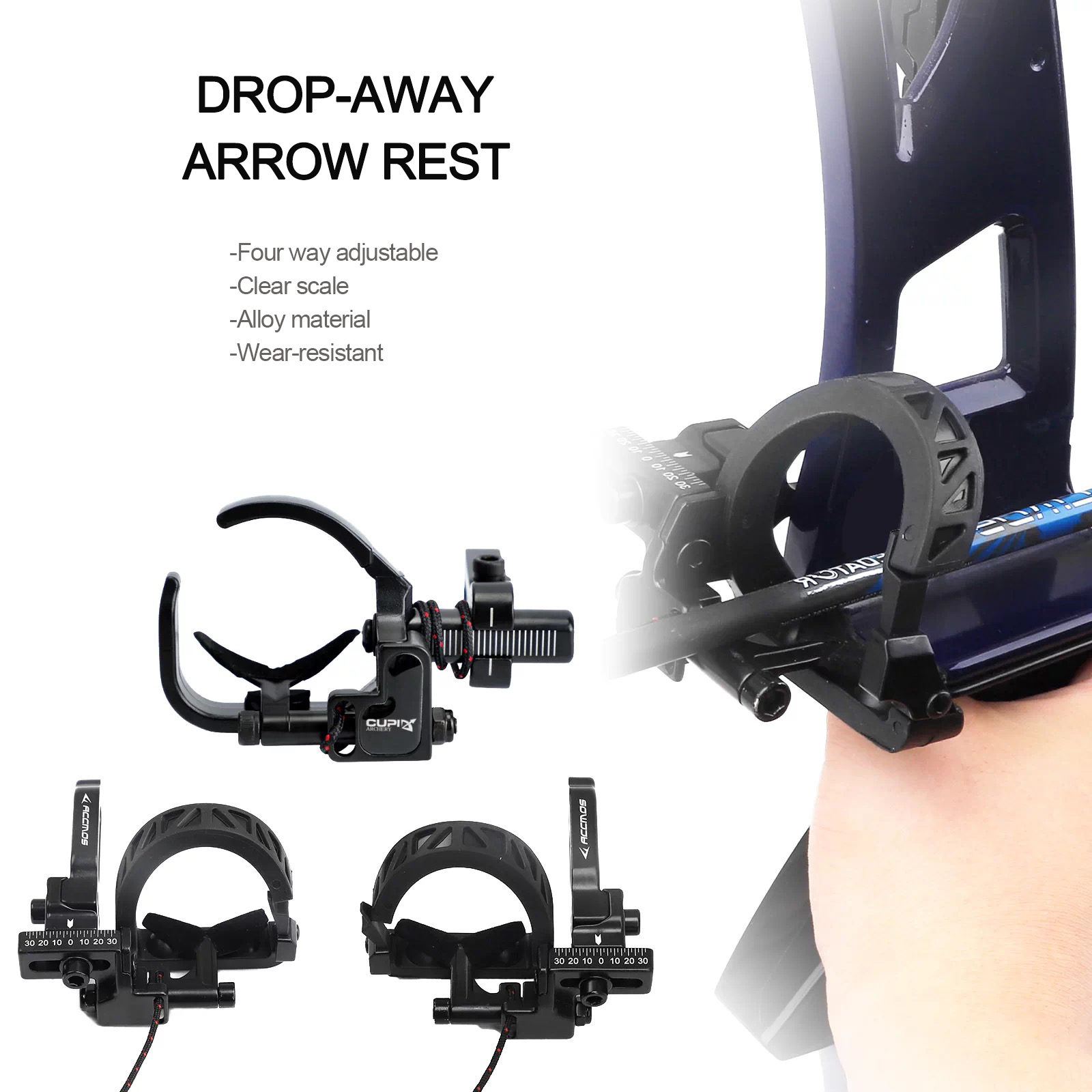Arrow Rest Drop Away Compound Bow - Supporto per Arco Compound D3 D6