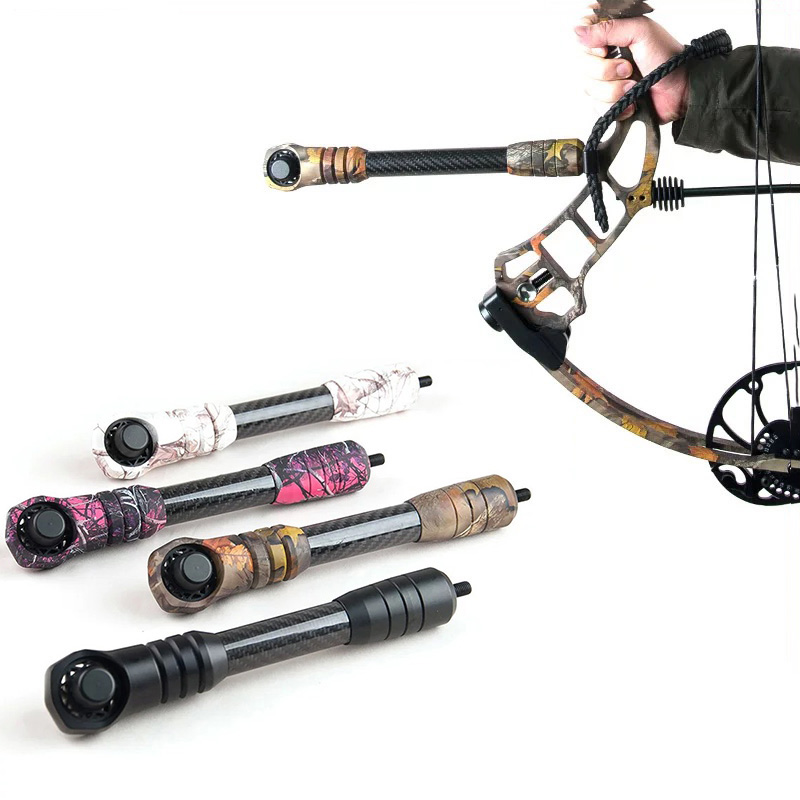 Bow Stabilizer Carbon Fiber 8 Inch - Stabilizzatore per Arco Compound, Barra in