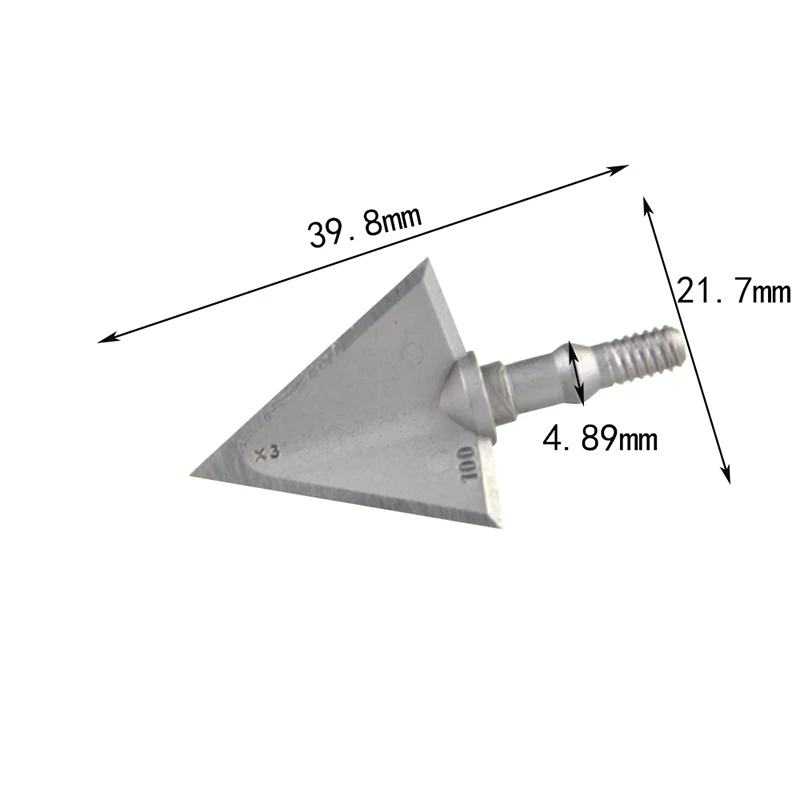 6/12pcs Tiro con l'arco Punta  - Broadheads 100 Grain 3 Blade Hunting recensione e prezzo