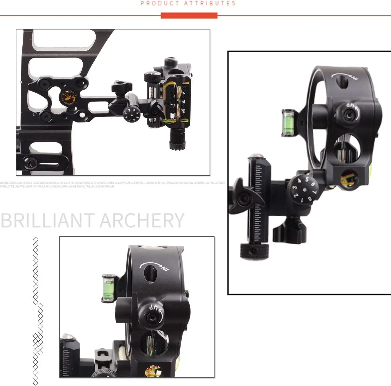 Mirino a 5 Perni per Arco, Str - Compound Bow Sight 5 Pin Fiber Optic recensione e prezzo