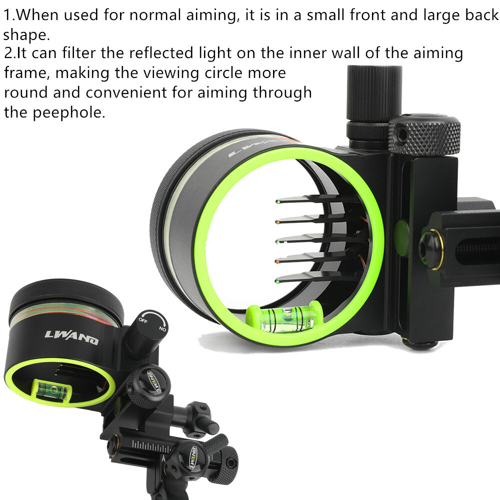 Mirino per Arco Compound in Fi - Compound Bow Sight 5 Pin Fiber Optic recensione e prezzo
