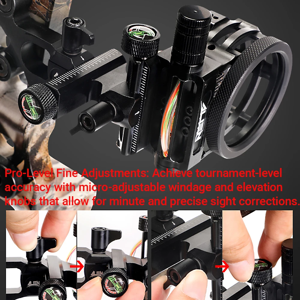 Tiro con l'arco Arco composto  - Compound Bow Sight 5 Pin Fiber Optic recensione e prezzo