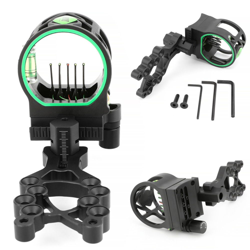 Tiro con l'arco M1 Composto 5  - Compound Bow Sight 5 Pin Fiber Optic recensione e prezzo