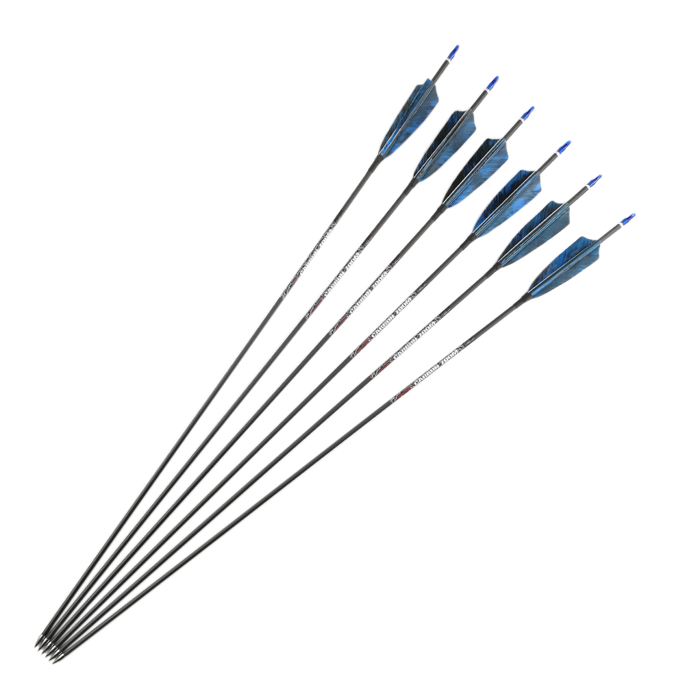 Tiro con l'arco spina dorsale  - Carbon Arrows 30 Inch Spine 400 500 recensione e prezzo
