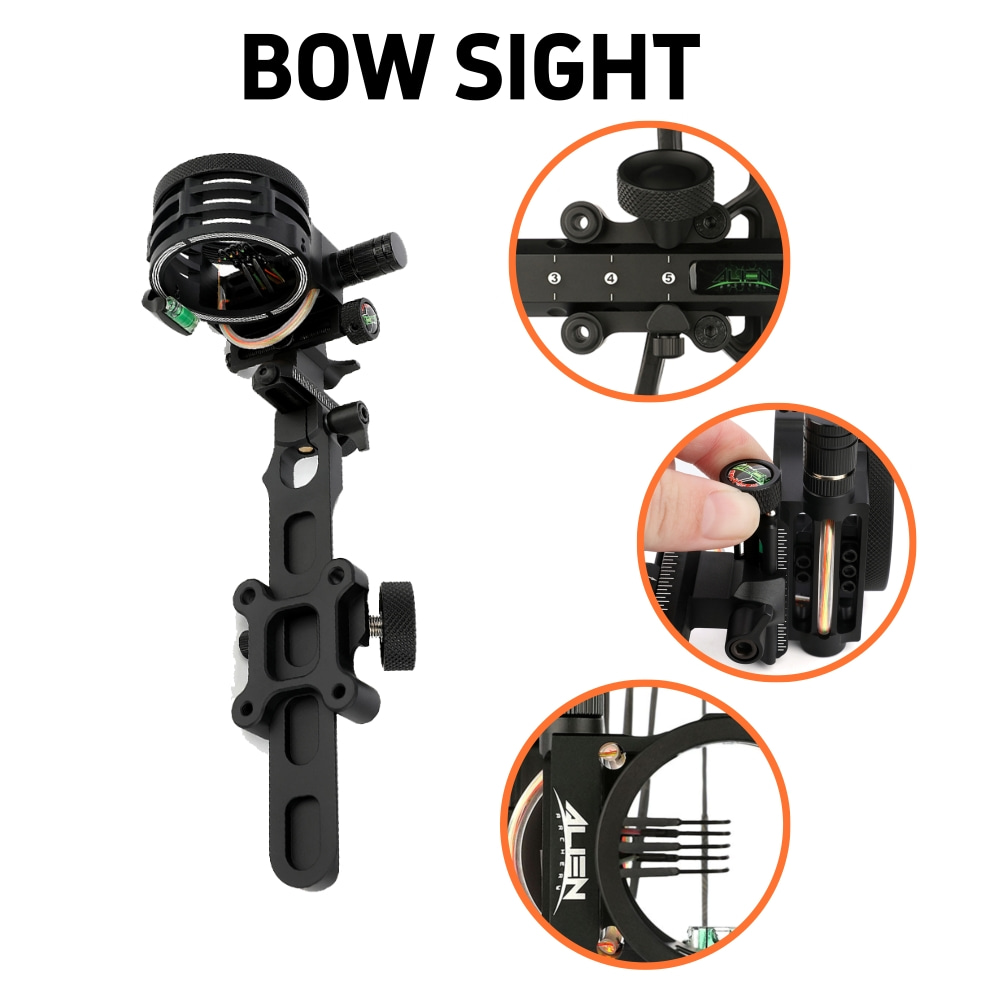 Mirino per arco composto a 5 p - Compound Bow Sight 5 Pin Fiber Optic recensione e prezzo