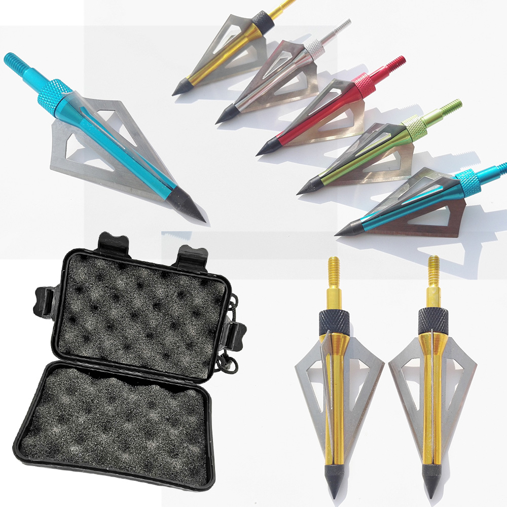 12 pezzi punta di freccia per  - Broadheads 100 Grain 3 Blade Hunting recensione e prezzo