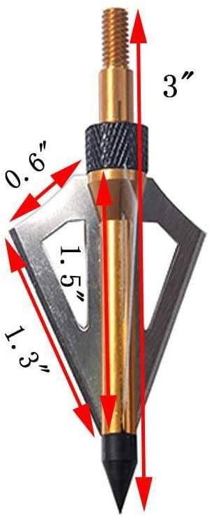 Confezione da 12 punte da cacc - Broadheads 100 Grain 3 Blade Hunting recensione e prezzo