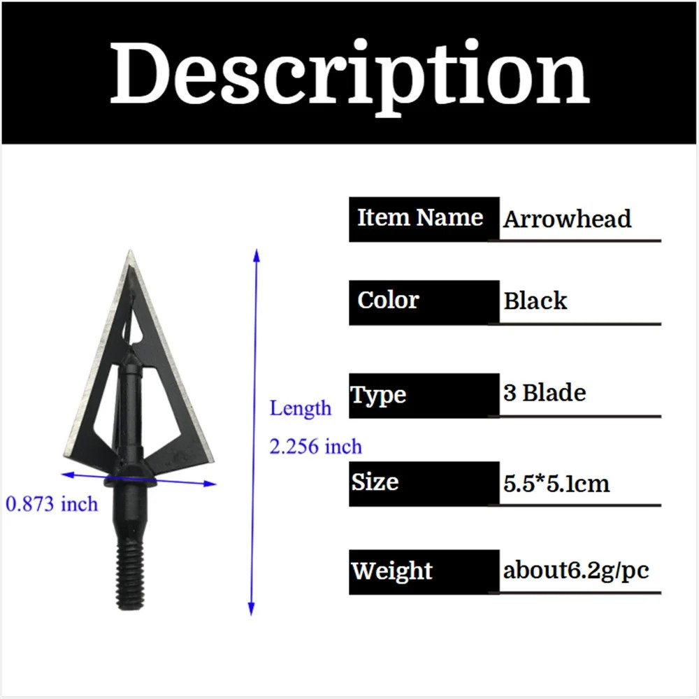 Punte da caccia a 3 lame fisse - Broadheads 100 Grain 3 Blade Hunting recensione e prezzo