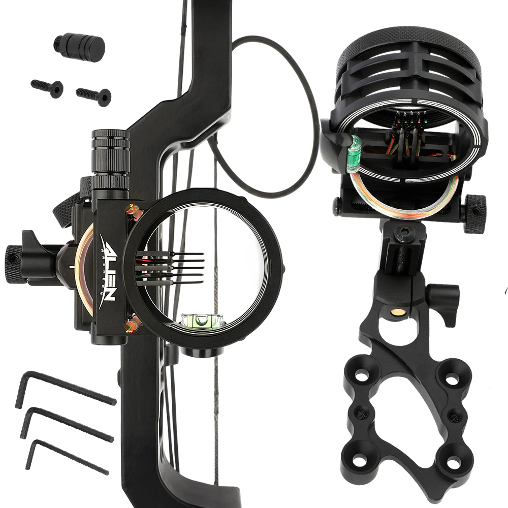Mirino per Arco da Tiro con l' - Compound Bow Sight 5 Pin Fiber Optic recensione e prezzo