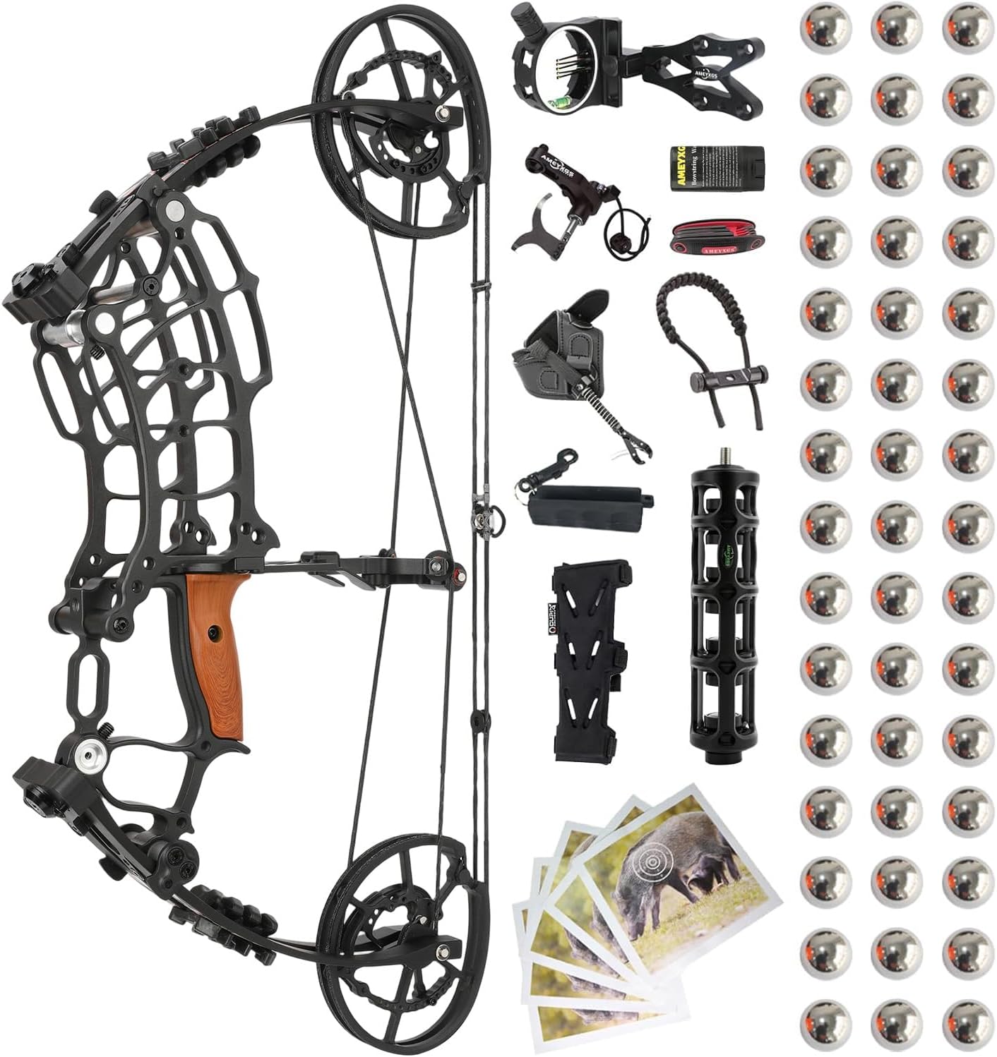 Set di arco composto a doppio  - Compound Bow Hunting 30-70 Lbs recensione e prezzo