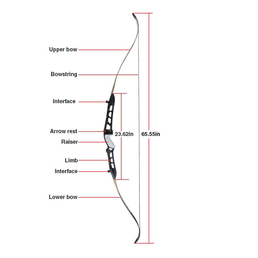 Arco Ricurvo da Competizione J - Recurve Bow Takedown 40 Lbs Target recensione e prezzo