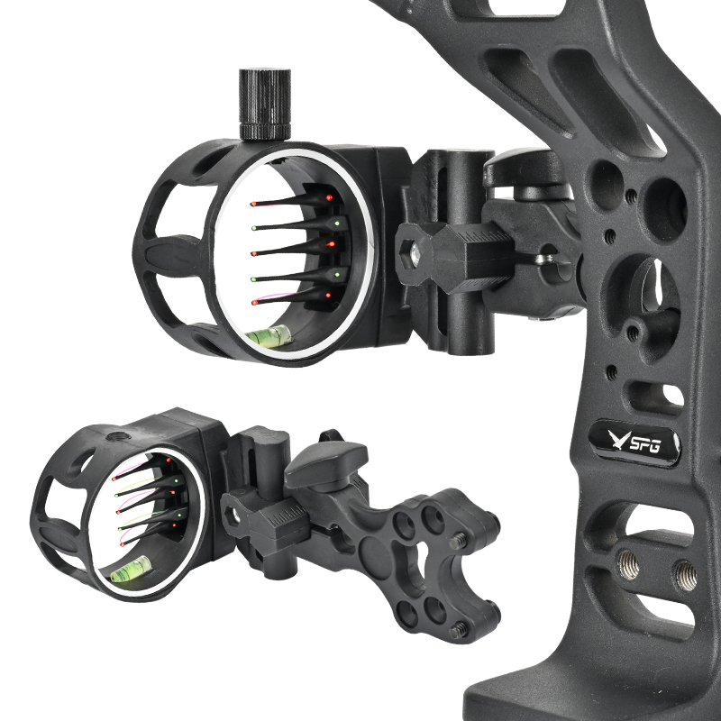 Arco composto per tiro con l'a - Compound Bow Sight 5 Pin Fiber Optic recensione e prezzo