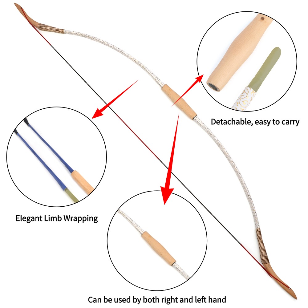 Tiro con l'arco Arco lungo da  - Recurve Bow Takedown 40 Lbs Target recensione e prezzo