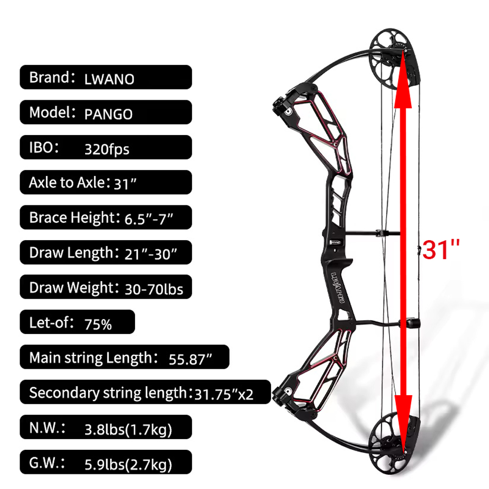 Arco Compound 30-70 Libbre per - Compound Bow Hunting 30-70 Lbs recensione e prezzo