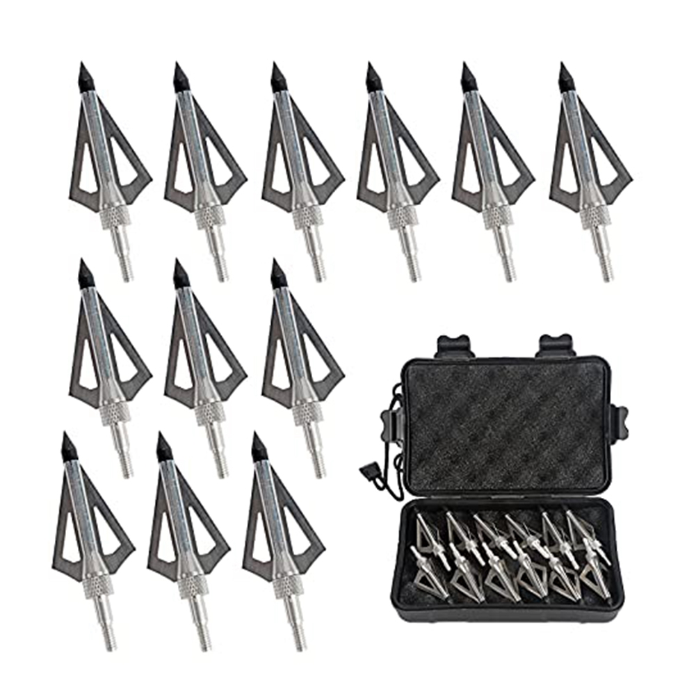 12 Pezzi Punte da Caccia in Me - Broadheads 100 Grain 3 Blade Hunting recensione e prezzo