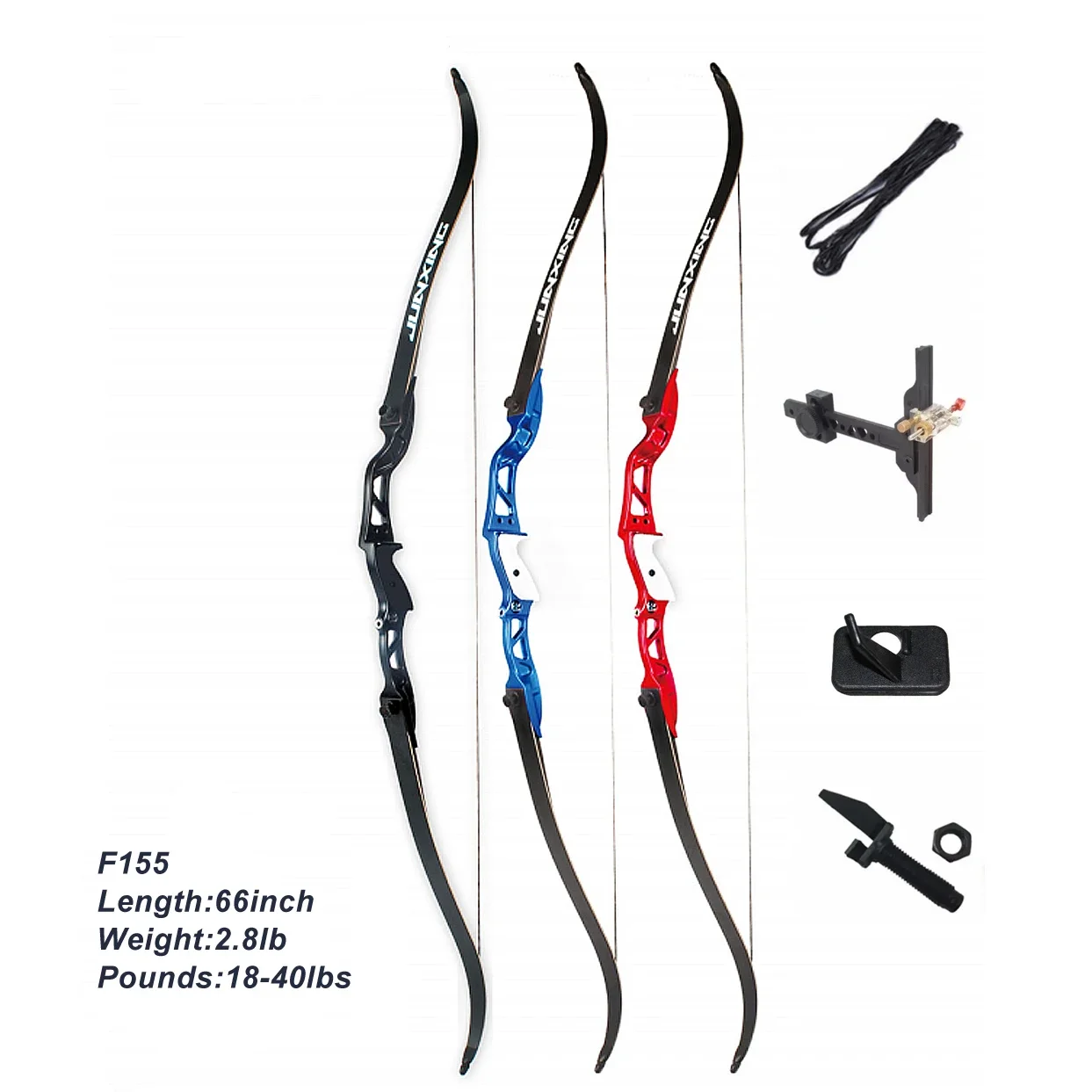 Arco Ricurvo F155 da 66 Pollic - Recurve Bow Takedown 40 Lbs Target recensione e prezzo