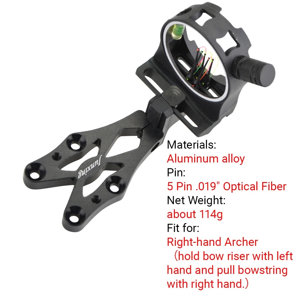 Mirino a 5 Pin per Arco Compou - Compound Bow Sight 5 Pin Fiber Optic recensione e prezzo