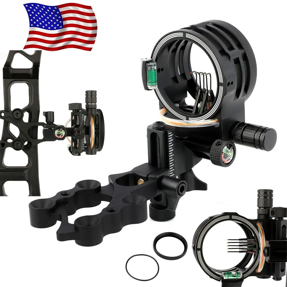 Mirino per Arco Compound a 5 P - Compound Bow Sight 5 Pin Fiber Optic recensione e prezzo